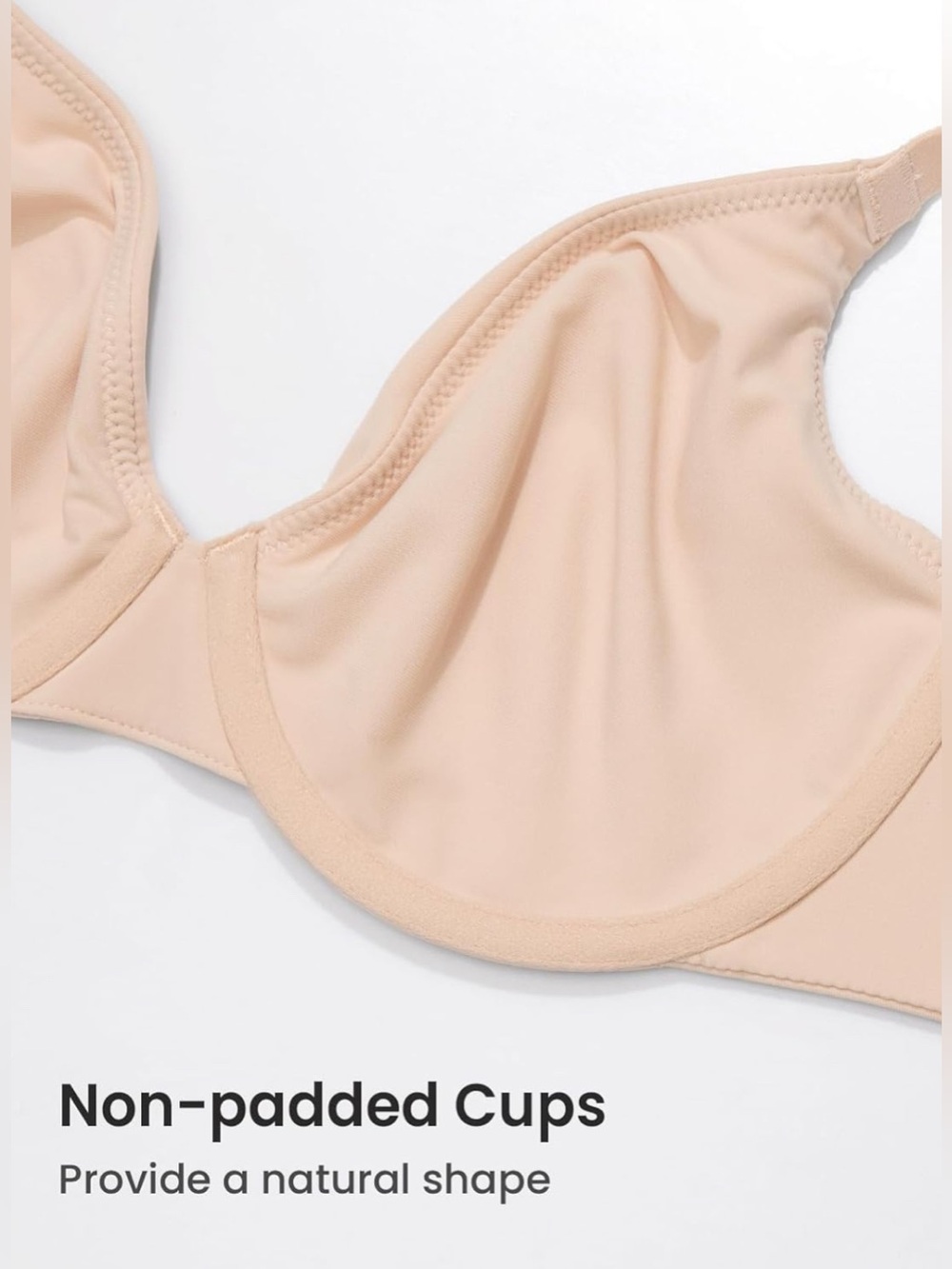 DELIMIRA Inbarely Plus Plunge Unlined Bra Underwire Full Coverage Nude Size 34H - Picture 4 of 10